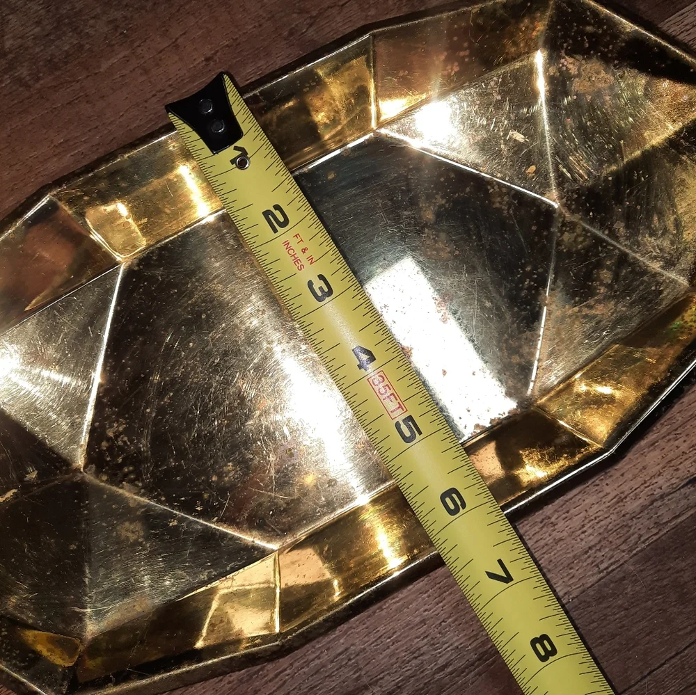 Vintage Copper Craft American Made Braasware Tray